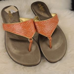 5 for $10 Indigo Coral Flip Flops
